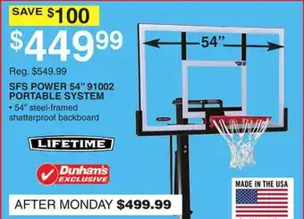 Dunham's Sports SFS POWER 54 91002 PORTABLE SYSTEM offer
