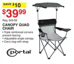 Dunham's Sports PORTAL CANOPY QUAD CHAIR offer