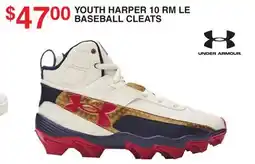 Dunham's Sports UNDER ARMOUR YOUTH HARPER 10 RM LE BASEBALL CLEATS offer