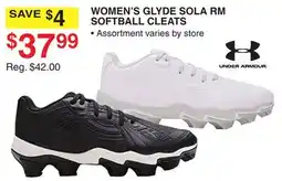 Dunham's Sports UNDER ARMOUR WOMEN'S GLYDE SOLA RM SOFTBALL CLEATS offer