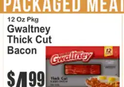 Food Universe Gwaltney Thick Cut Bacon offer