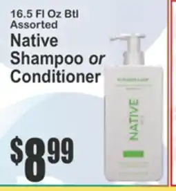 Food Universe NATIVE Shampoo or Conditioner offer