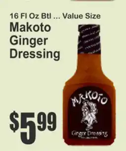 Food Universe Makoto Ginger Dressing offer
