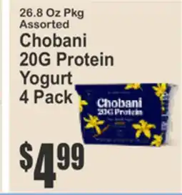Food Universe Chobani 240G Protein Yogurt 4 Pack, Noosa Yoghurt offer