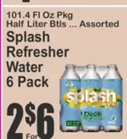 Food Universe Splash Refresher Water offer