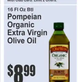 Food Universe Pompeian Organic Extra Virgin Olive Oil offer