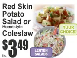 Food Universe Red Skinned Potato Salad or Homestyle Coleslaw offer