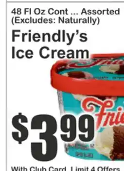 Food Universe Friendly's Ice Cream offer