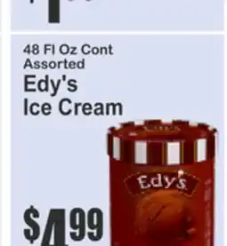 Food Universe 48 Fl Oz Cont Assorted Edy's Ice Cream offer
