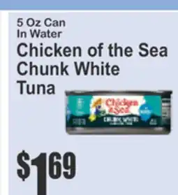 Food Universe Chicken of the Sea Chunk White Tuna offer