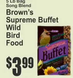 Food Universe Browne's Supreme Buffet Wild Bird Seed offer