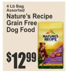Food Universe 4 Lb Bag Assorted Nature's Recipe Grain Free Dog Food offer