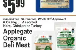 Food Universe Applegate Organic Deli Meat offer