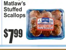 Food Universe Matlaw's Stuffed Scallops offer