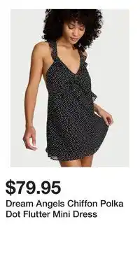 Victoria's Secret Dream Angels Chiffon Polka Dot Flutter Mini Dress offer