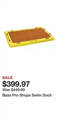 Cabela's Bass Pro Shops Swim Dock offer