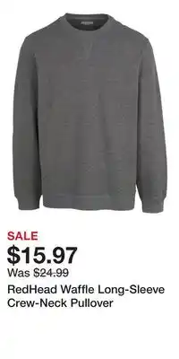 Cabela's RedHead Waffle Long-Sleeve Crew-Neck Pullover offer