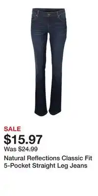 Cabela's Natural Reflections Classic Fit 5-Pocket Straight Leg Jeans offer
