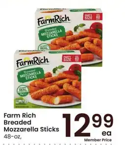 Albertsons Farm Rich Breaded Mozzarella Sticks offer
