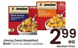 Albertsons Jimmy Dean Breakfast Bowl offer