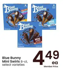 Albertsons Blue bunny mini swirls offer