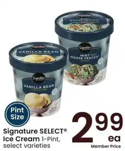 Albertsons Signature select ice cream offer