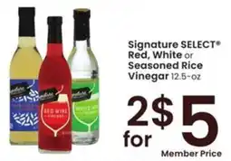Albertsons Signature select red, white or seasoned rice vinegar offer