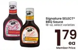 Albertsons Signature select bbq sauce offer