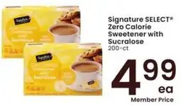Albertsons Signature select zero calorie sweetener with sucralose offer