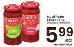 Albertsons Mutti Pasta Sauce offer