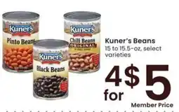 Albertsons Kuner's Beans offer