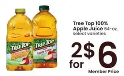 Albertsons Tree Top 100% Apple Juice offer