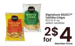 Albertsons Signature SELECT Tortilla Chips offer