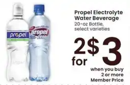 Albertsons Propel Electrolyte Water Beverage offer