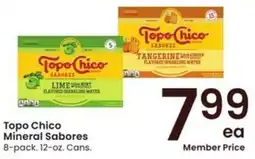 Albertsons Topo Chico Mineral Sabores offer
