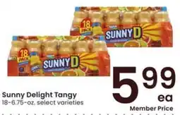 Albertsons Sunny Delight Tangy offer