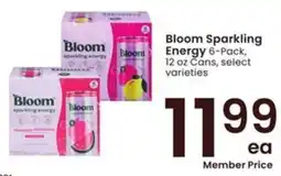 Albertsons Bloom Sparkling Energy offer