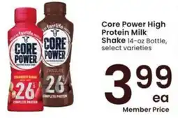 Albertsons Core Power High Protein Milk Shake offer