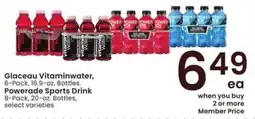 Albertsons Glaceau Vitaminwater, powerade sports drink offer