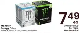 Albertsons Monster Energy Drink offer