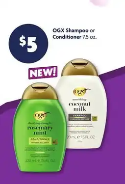 Family Dollar Ogx Shampoo or Conditioner offer