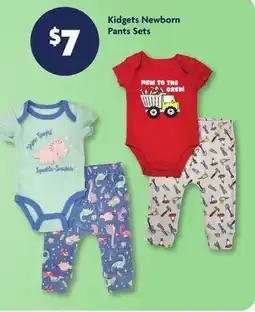 Family Dollar Kidgets Newborn Pants Sets offer