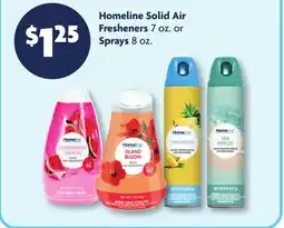 Family Dollar Homeline Solid Air Fresheners 7 oz. or Sprays 8 oz offer