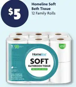 Family Dollar Homeline Soft Bath Tissue offer