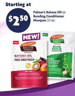 Family Dollar Palmer's Batana Oil or Bonding Conditioner Masques offer