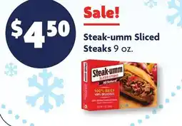 Family Dollar Steak-umm Sliced Steaks offer