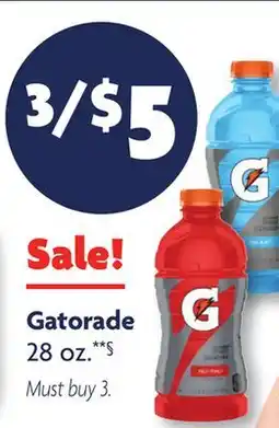 Family Dollar Gatorade offer