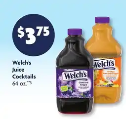 Family Dollar Welch's Juice Cocktails offer