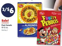 Family Dollar Post Cereals offer