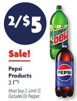 Family Dollar Pepsi Products offer